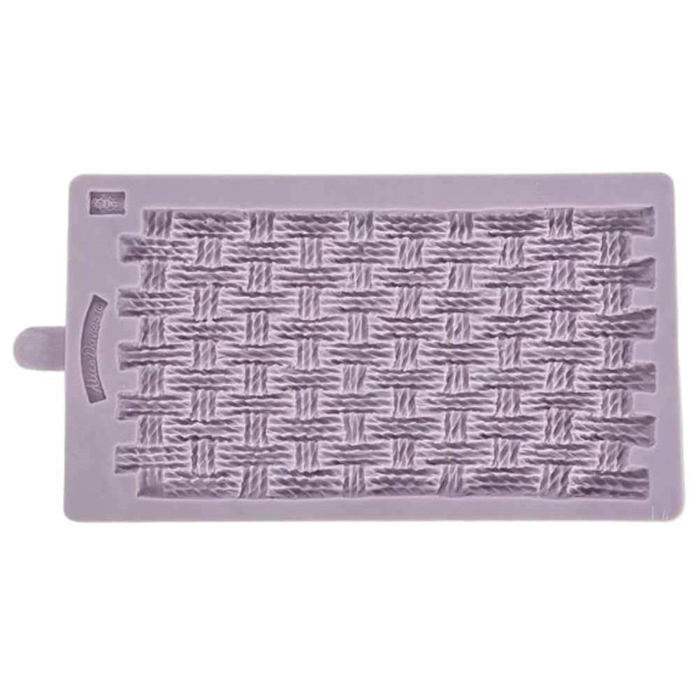 Rustic Basket Weave Silicone Mould