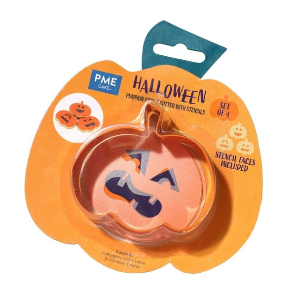 Pumpkin Halloween Cookie Cutter & Stencils