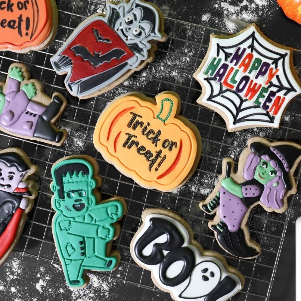 Creepy Characters Halloween Cookie Cutters & Stamps Set Of 3