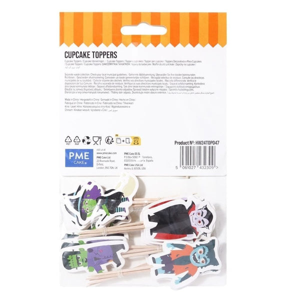 Spooky Characters Halloween Cupcake Toppers Set Of 24