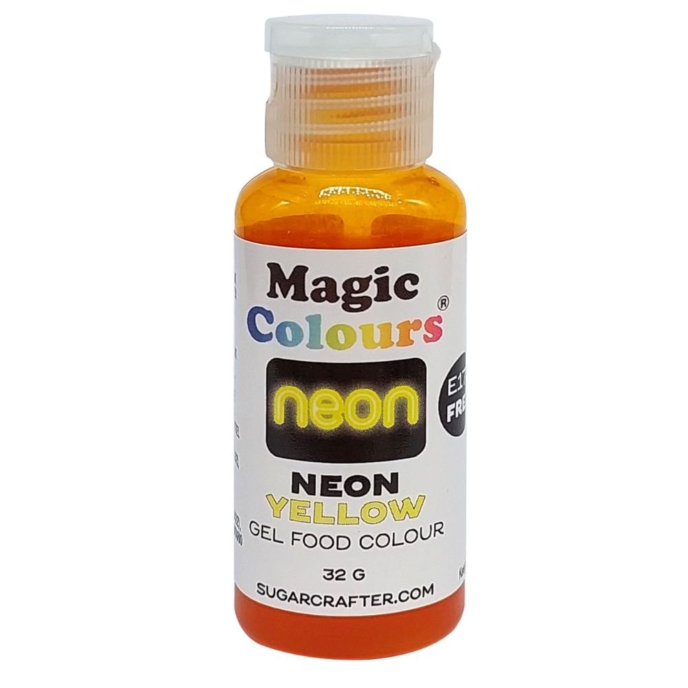 Neon Effect Sugarcraft Gel Colour 32g - Yellow