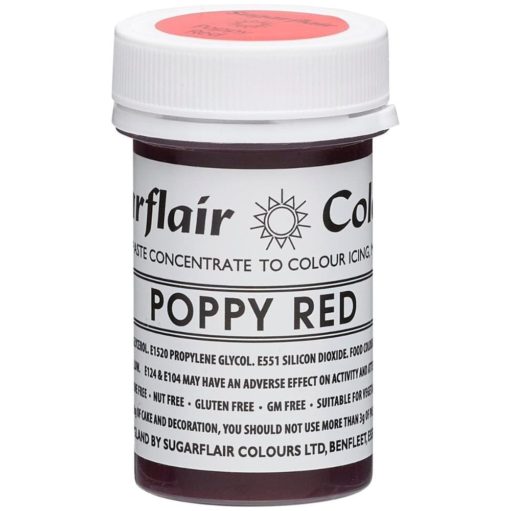 Tartranil Poppy Red Paste Concentrate Colouring