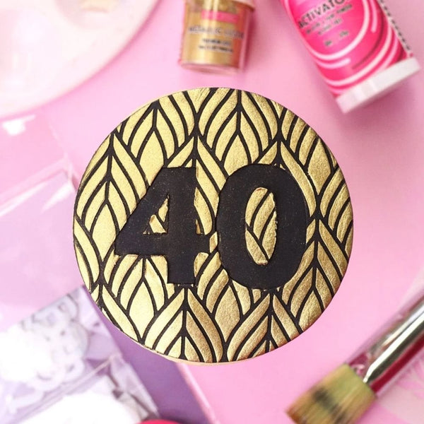 Alphabet & Numbers Shape Shield Stencil