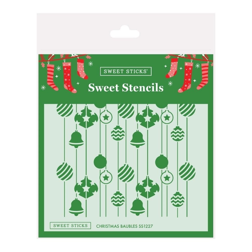 Christmas Baubles Stencil