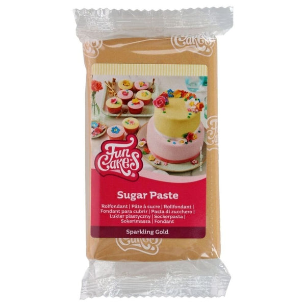 Sparkling Gold Sugarpaste 250g