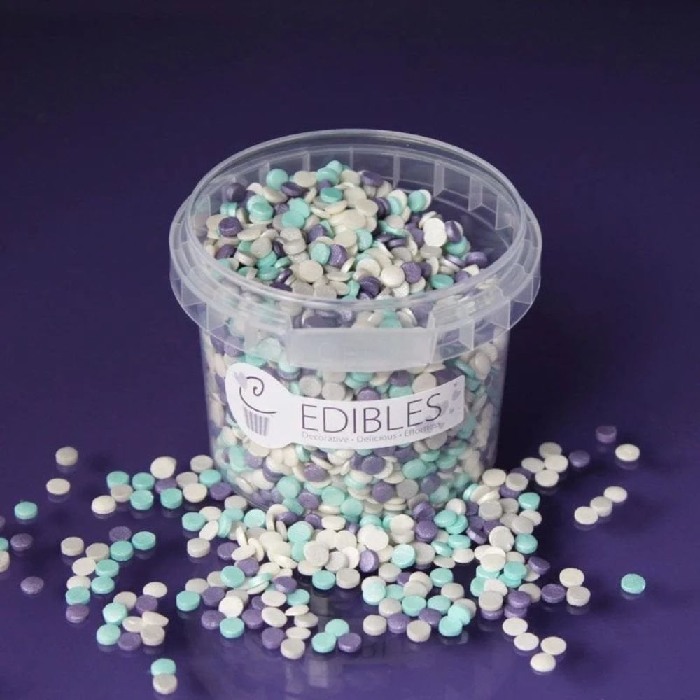 4mm Shimmer Frozen Confetti Sprinkles 70g