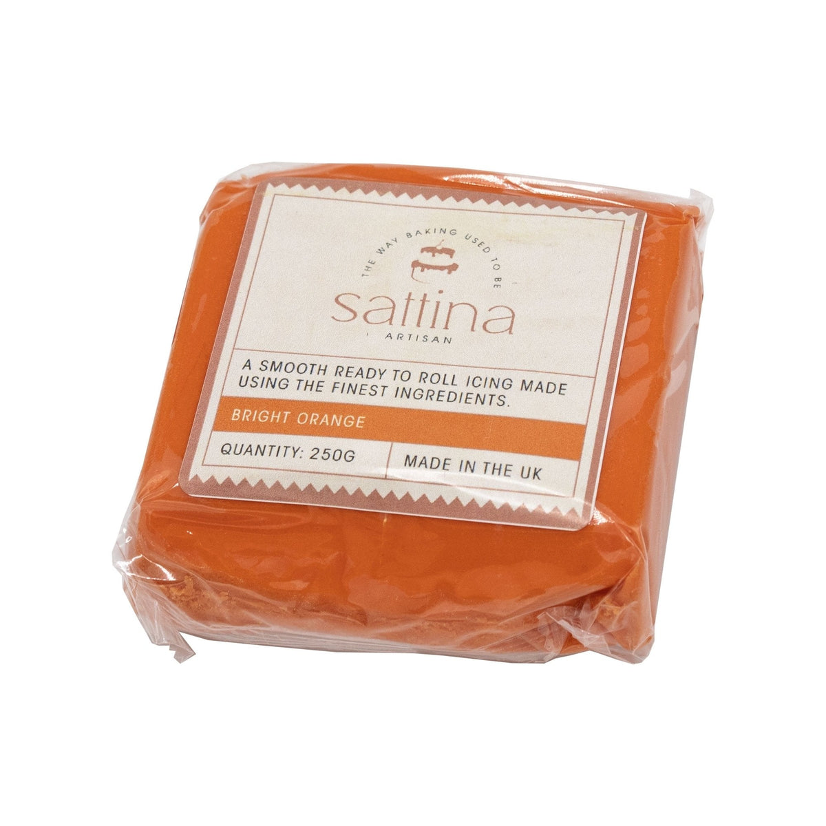 Bright Orange Sugarpaste