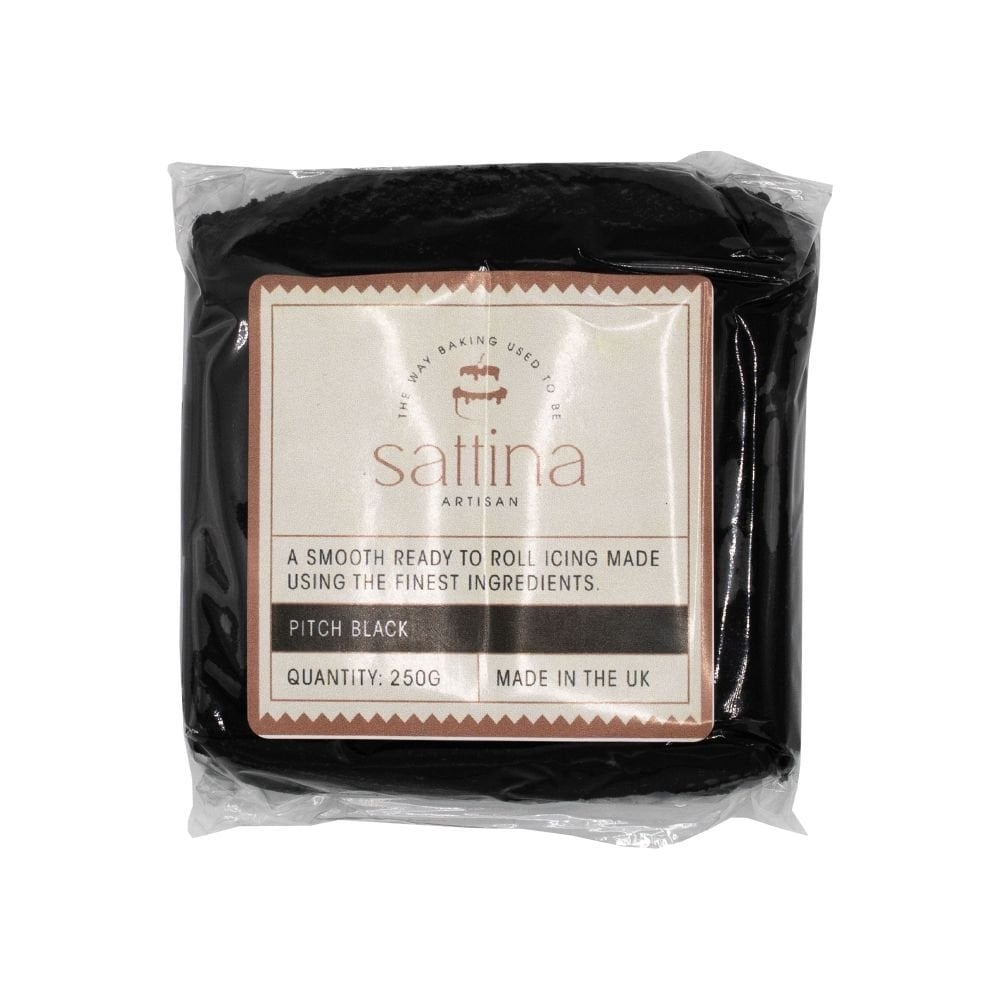 Pitch Black Sugarpaste 250g