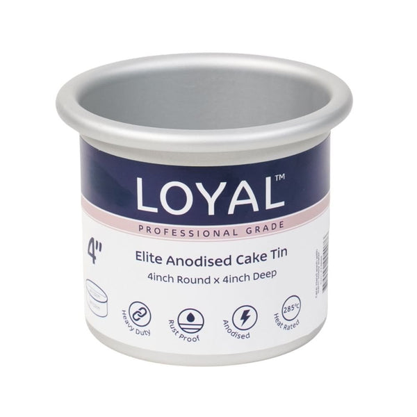4" Deep Round Elite Anodised Cake Tin
