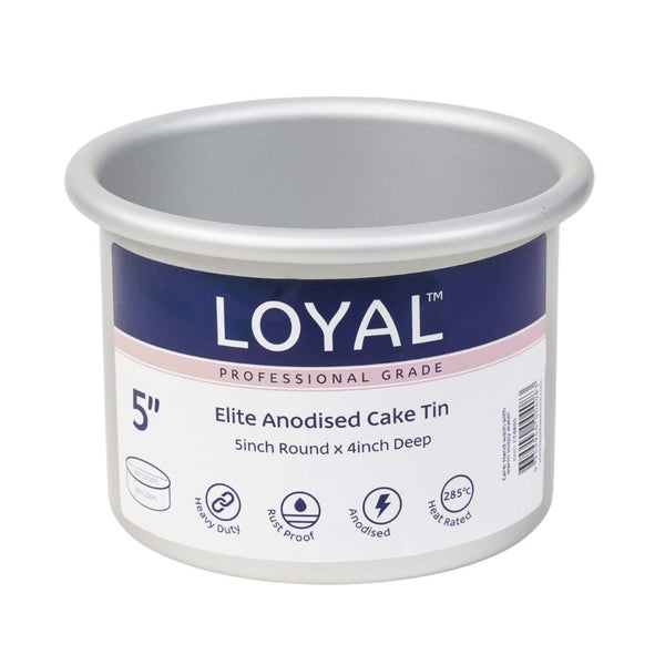 4" Deep Round Elite Anodised Cake Tin