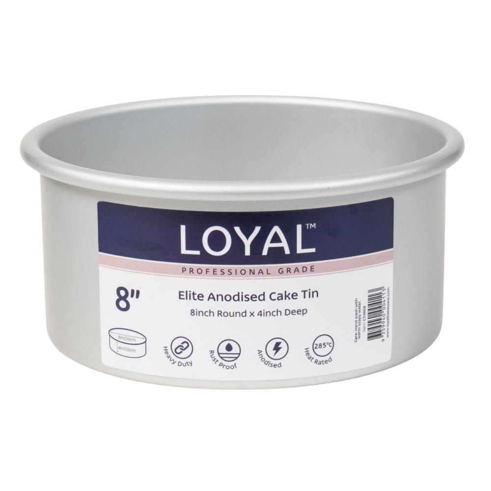 4" Deep Round Elite Anodised Cake Tin