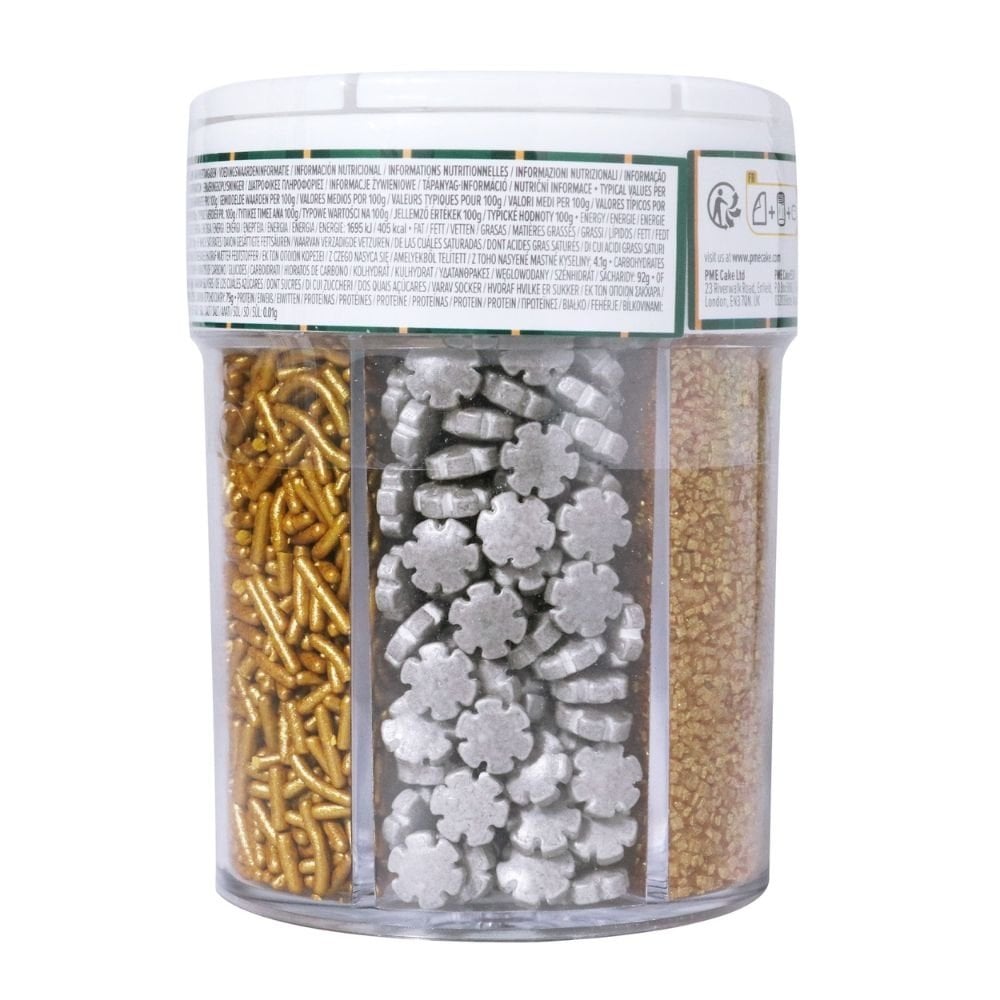 Holiday Sparkle 6-in-1 Christmas Sprinkles 196g