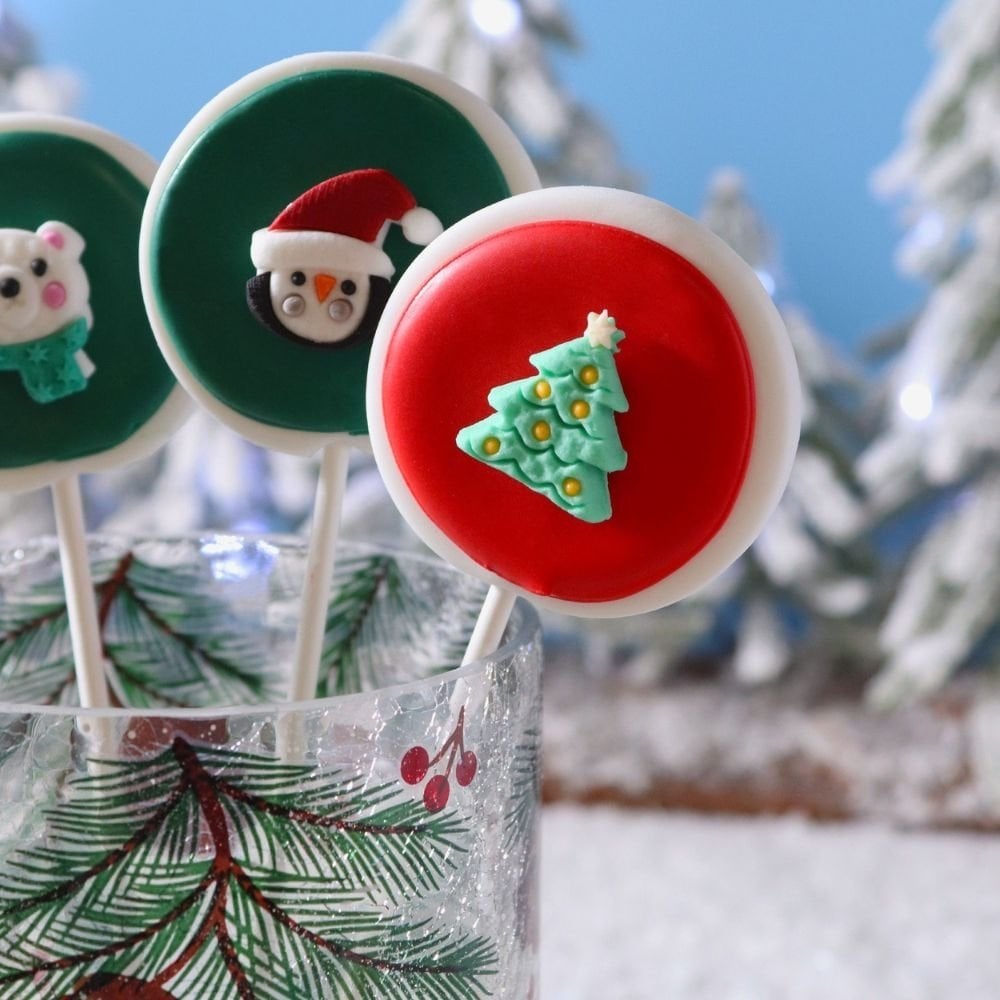 North Pole Express Christmas Edible Sugar Toppers x 12