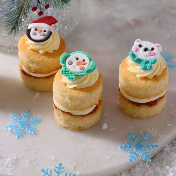 North Pole Express Christmas Edible Sugar Toppers x 12
