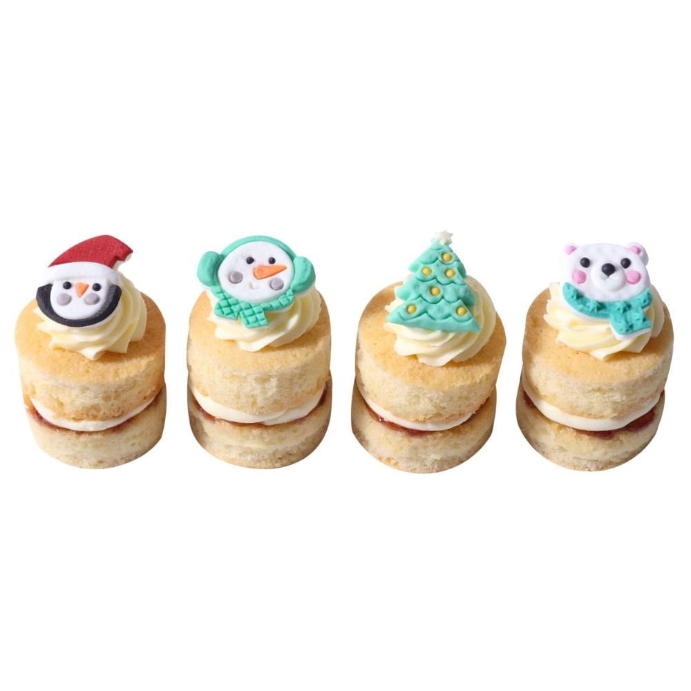 North Pole Express Christmas Edible Sugar Toppers x 12