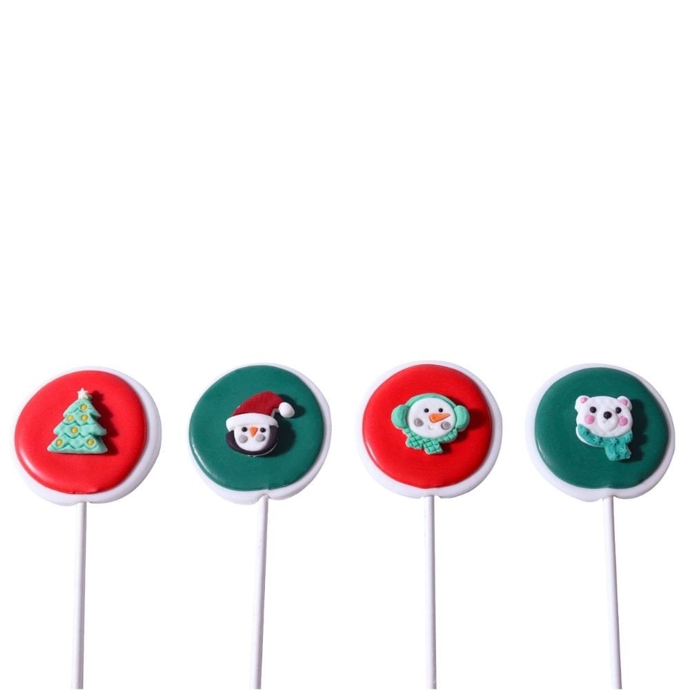 North Pole Express Christmas Edible Sugar Toppers x 12