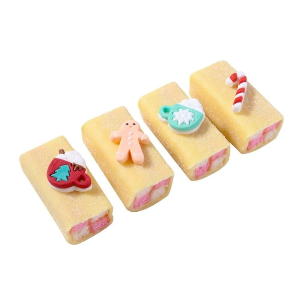 Christmas Cheer Edible Sugar Toppers x 12