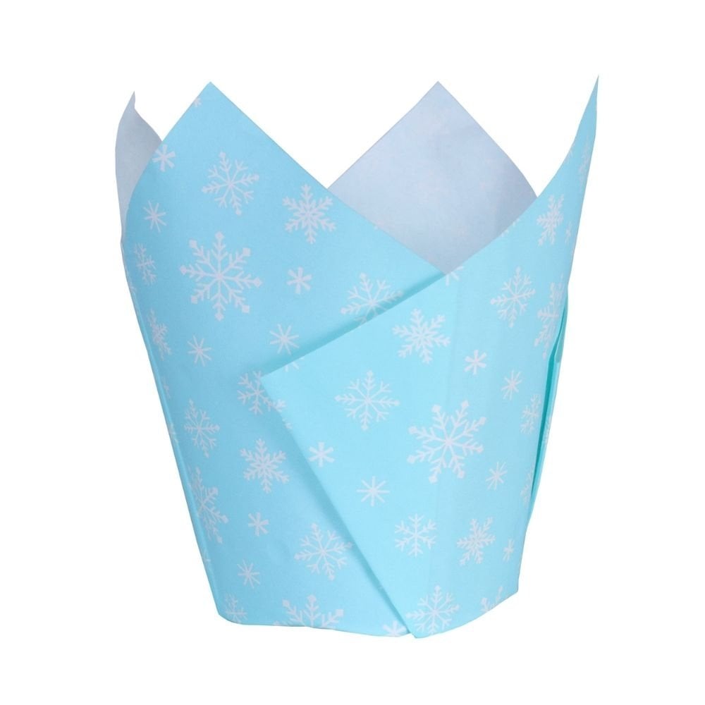 Frosty Christmas Tulip Muffin Cases x 24