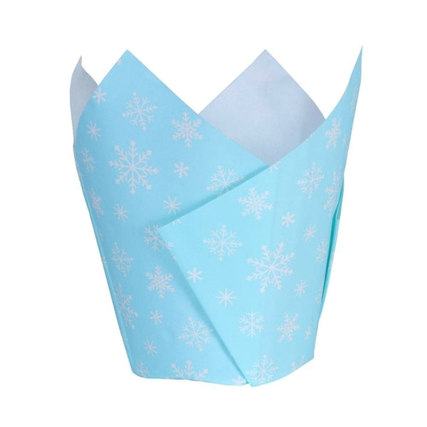 Frosty Christmas Tulip Muffin Cases x 24