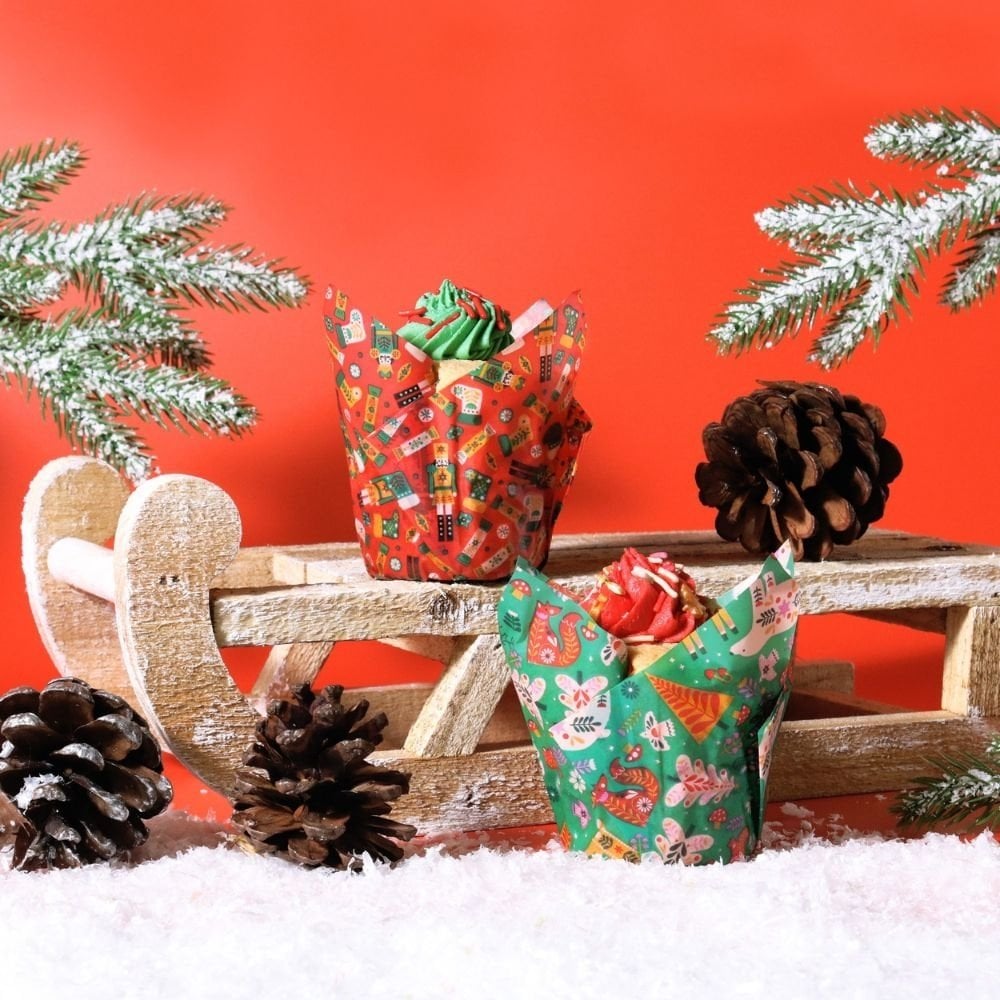 Enchanted Christmas Tulip Muffin Cases x 24