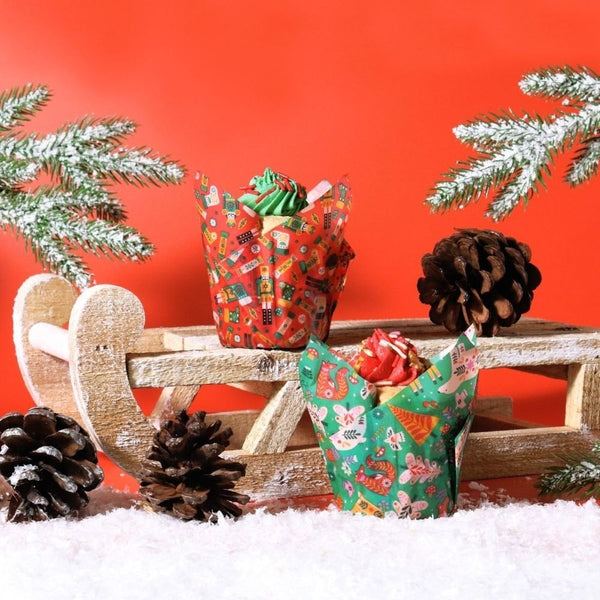 Enchanted Christmas Tulip Muffin Cases x 24