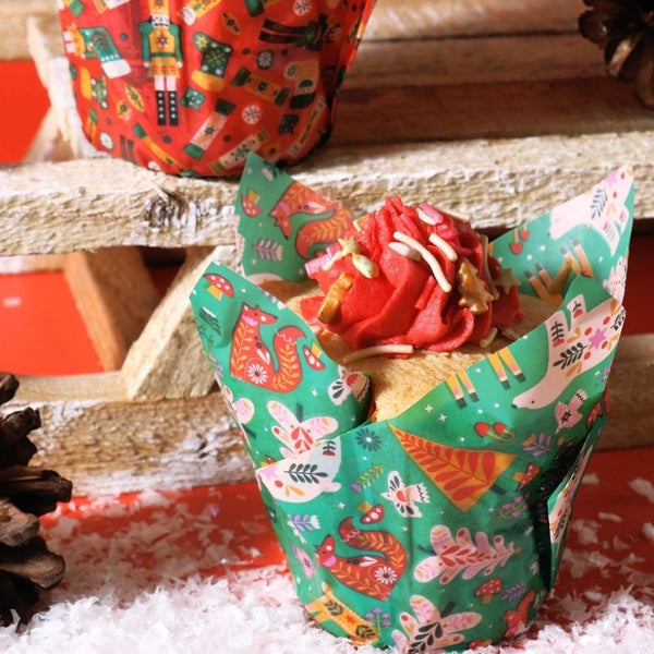 Enchanted Christmas Tulip Muffin Cases x 24