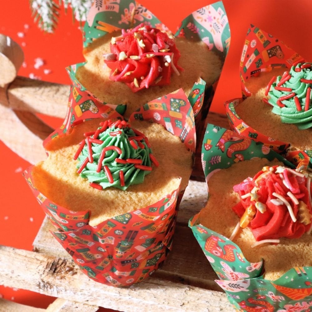 Enchanted Christmas Tulip Muffin Cases x 24