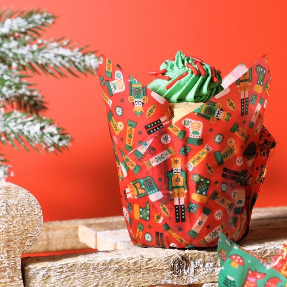 Enchanted Christmas Tulip Muffin Cases x 24