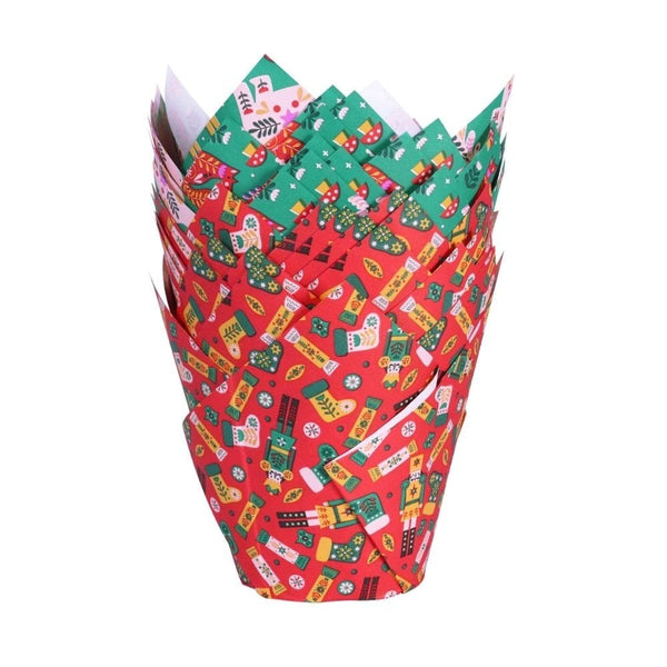Enchanted Christmas Tulip Muffin Cases x 24