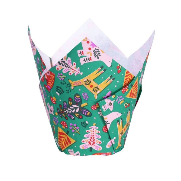 Enchanted Christmas Tulip Muffin Cases x 24