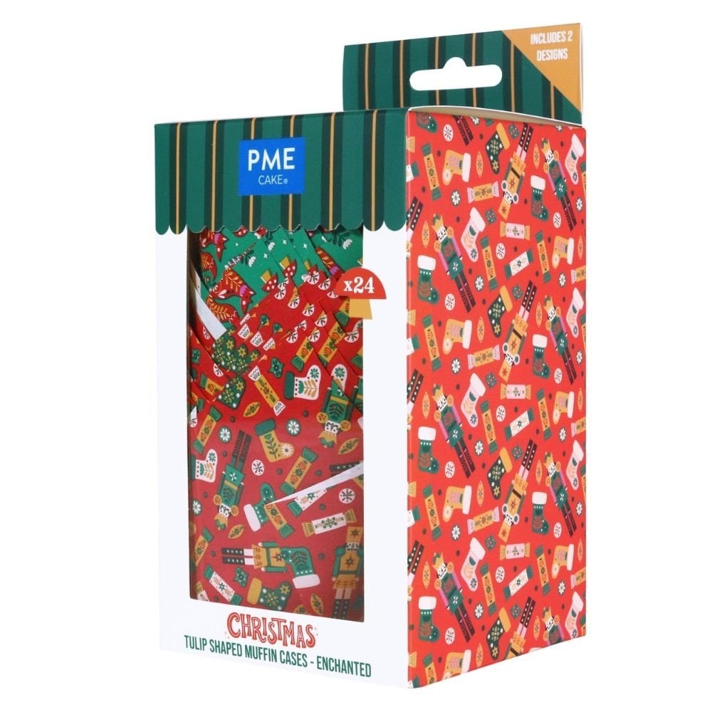 Enchanted Christmas Tulip Muffin Cases x 24