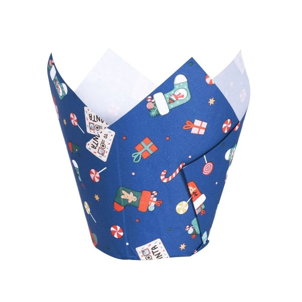 Santa's Workshop Christmas Tulip Muffin Cases x 24