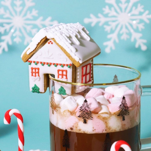 Mini Gingerbread House Mug Hugger Christmas Cookie Cutters - Set Of 3