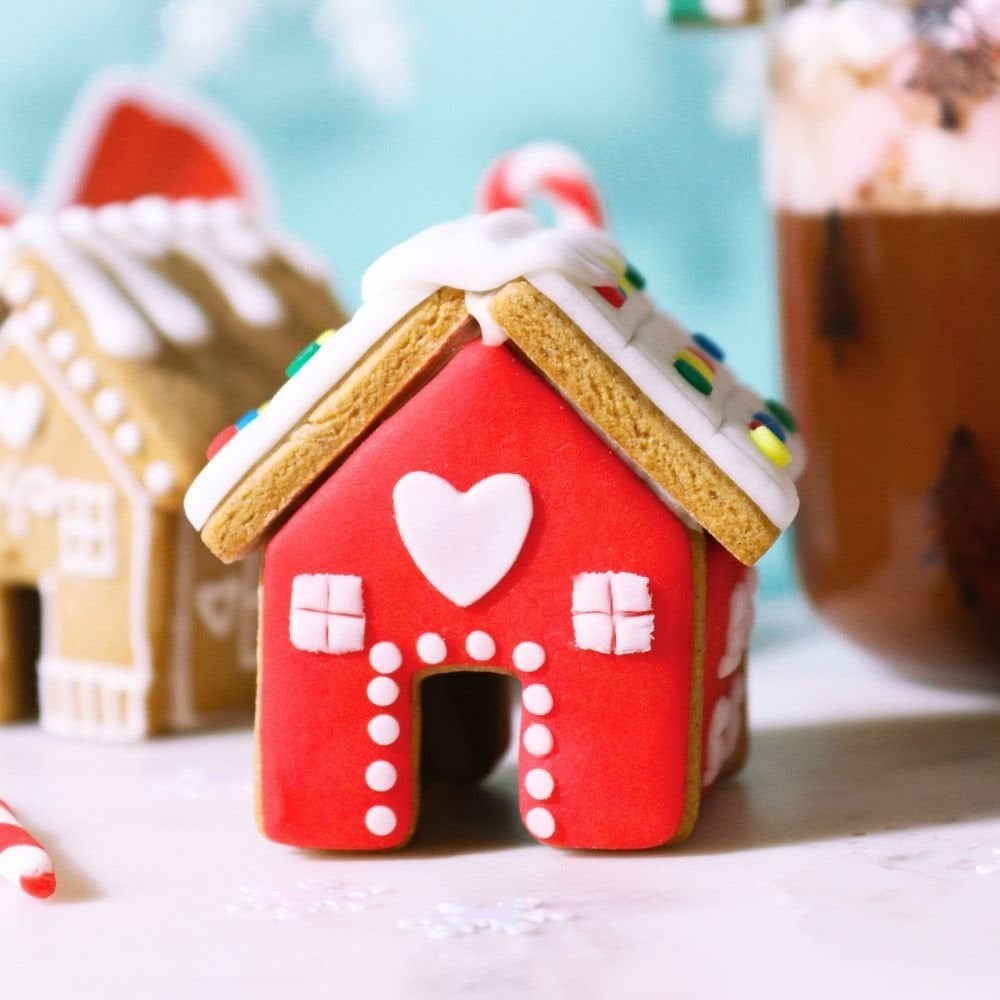 Mini Gingerbread House Mug Hugger Christmas Cookie Cutters - Set Of 3