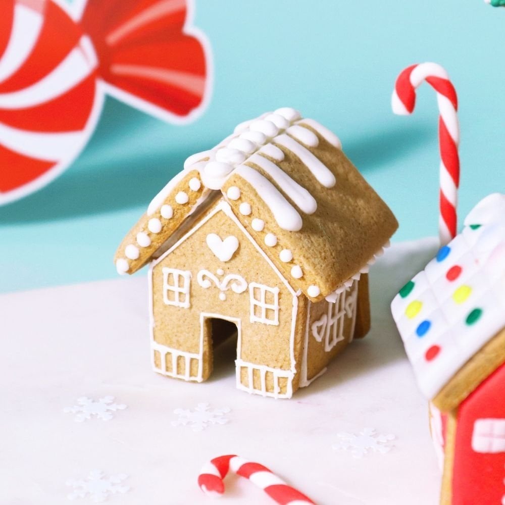 Mini Gingerbread House Mug Hugger Christmas Cookie Cutters - Set Of 3