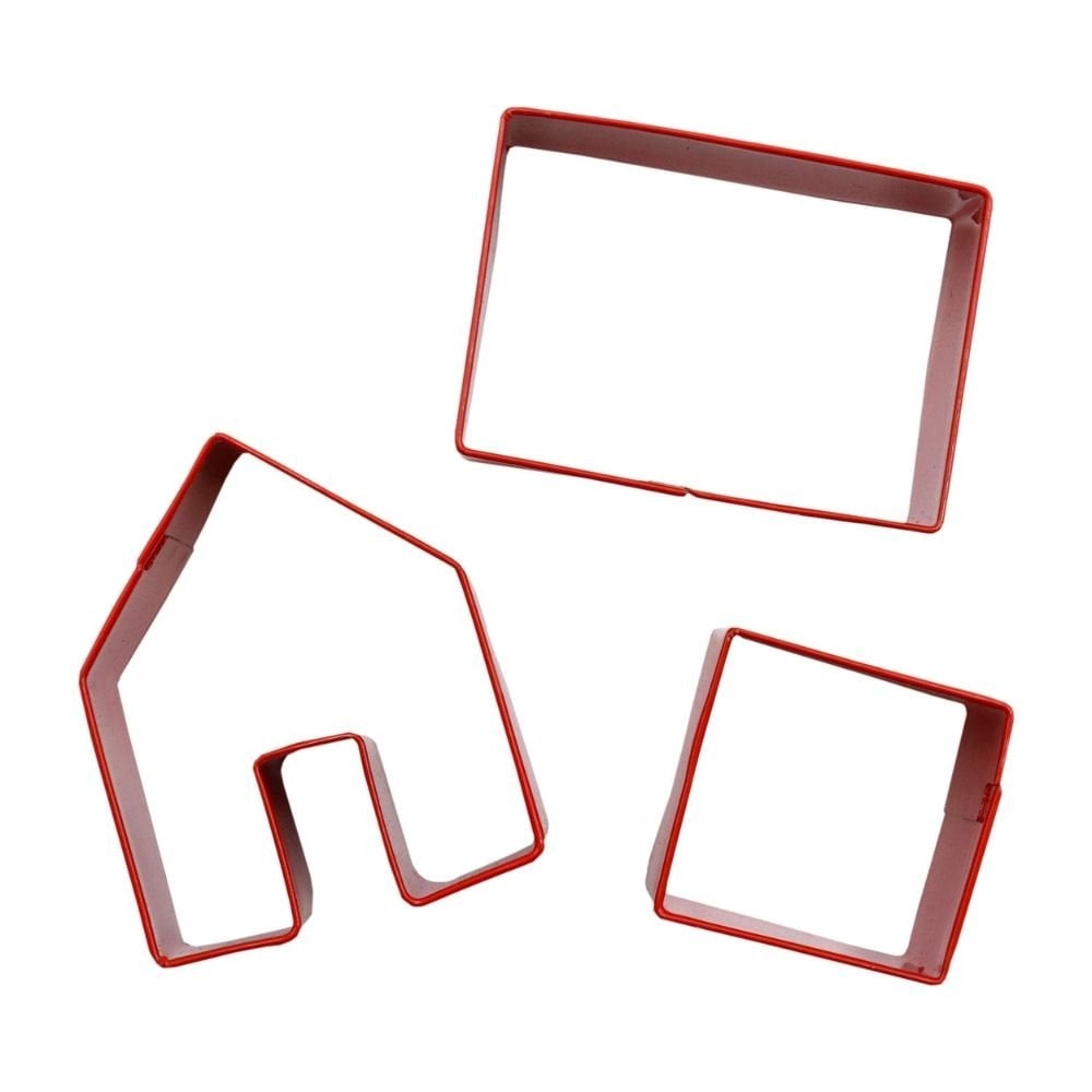 Mini Gingerbread House Mug Hugger Christmas Cookie Cutters - Set Of 3