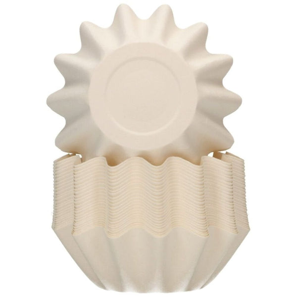 White Bloom Baking Cases x 48