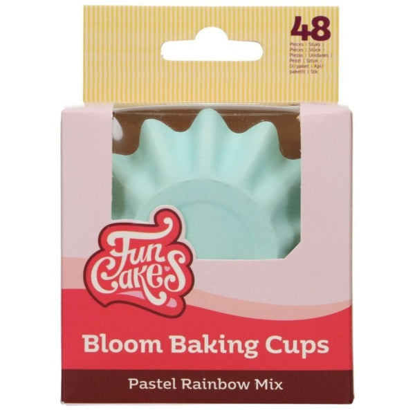 Pastel Rainbow Mix Bloom Baking Cases x 48