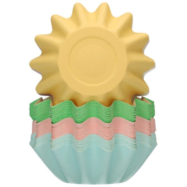 Pastel Rainbow Mix Bloom Baking Cases x 48