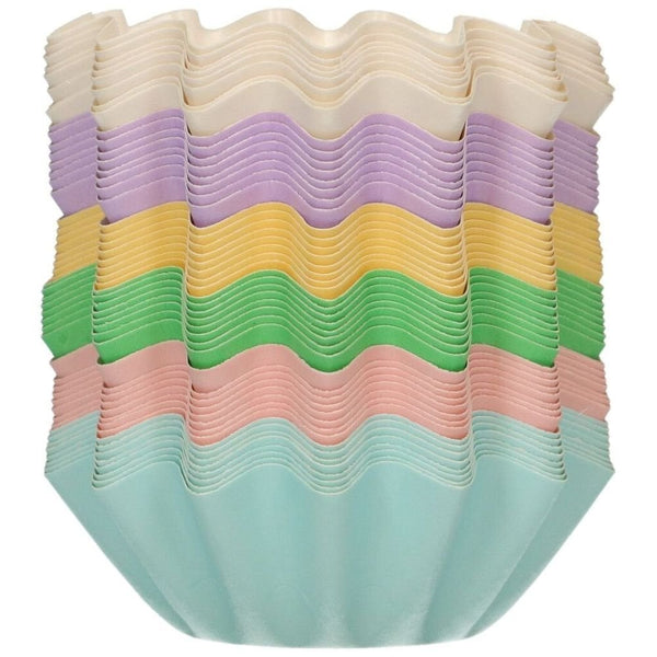 Pastel Rainbow Mix Bloom Baking Cases x 48