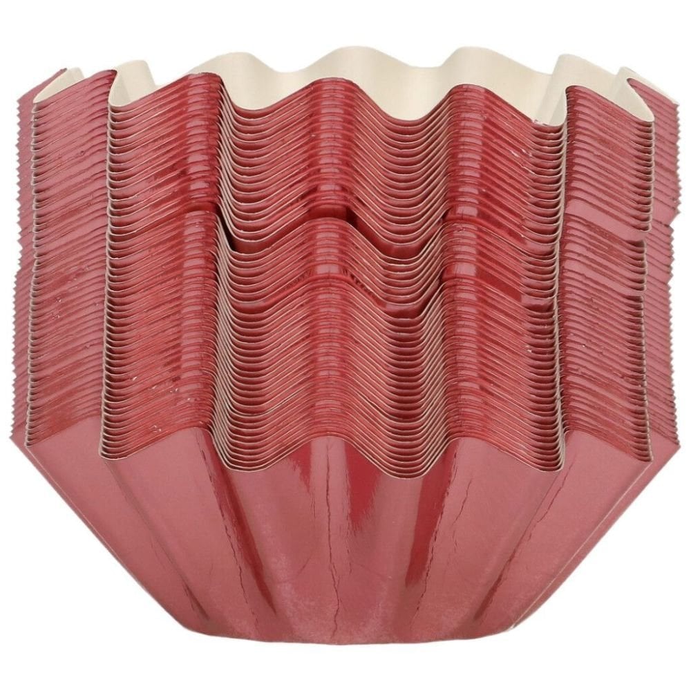 Metallic Rose Gold Bloom Baking Cases x 48