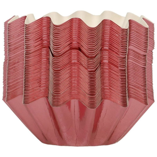 Metallic Rose Gold Bloom Baking Cases x 48
