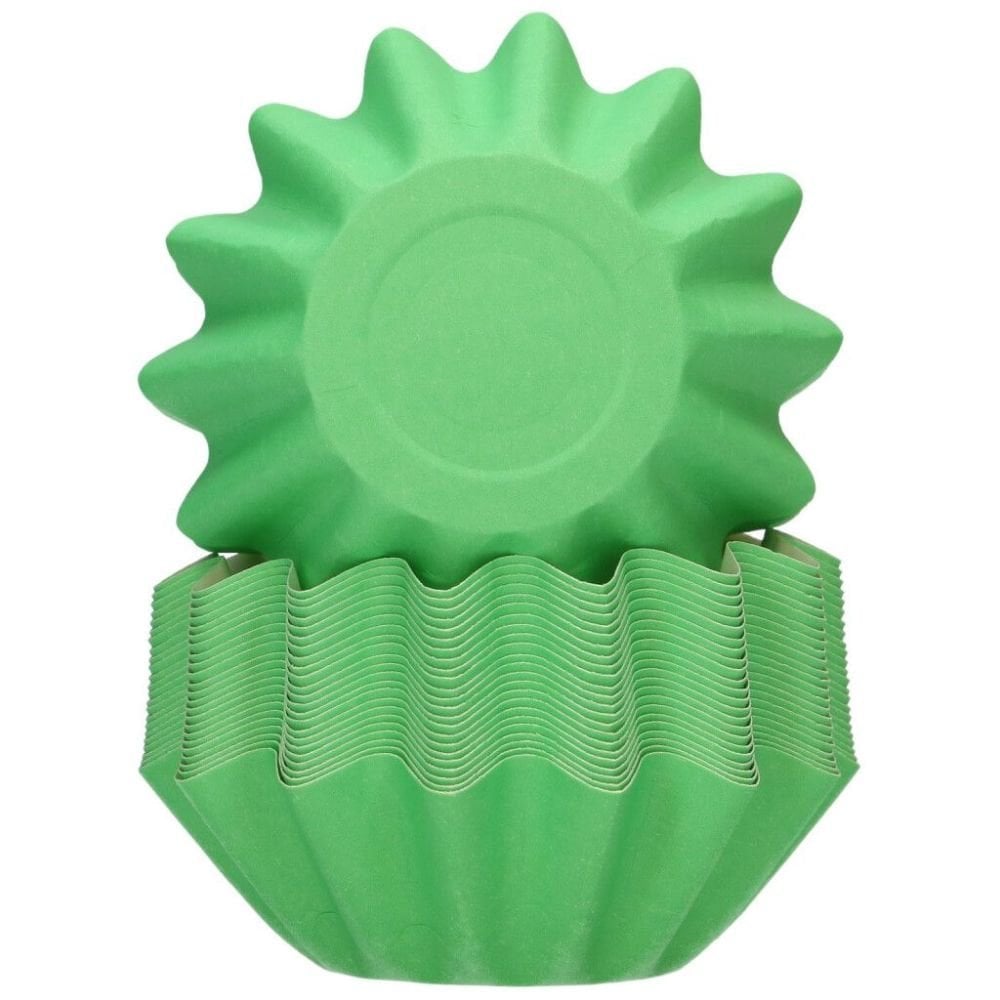 Pastel Green Bloom Baking Cases x 48