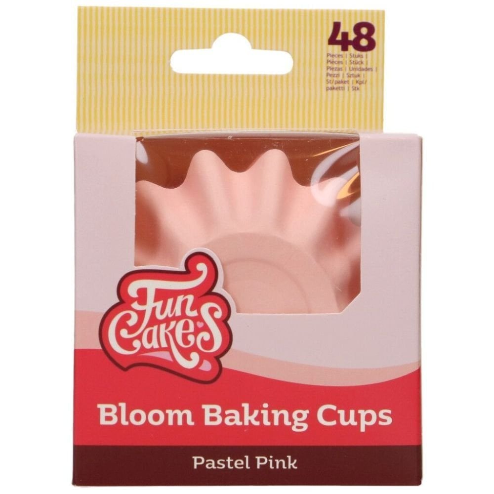 Pastel Pink Bloom Baking Cases x 48