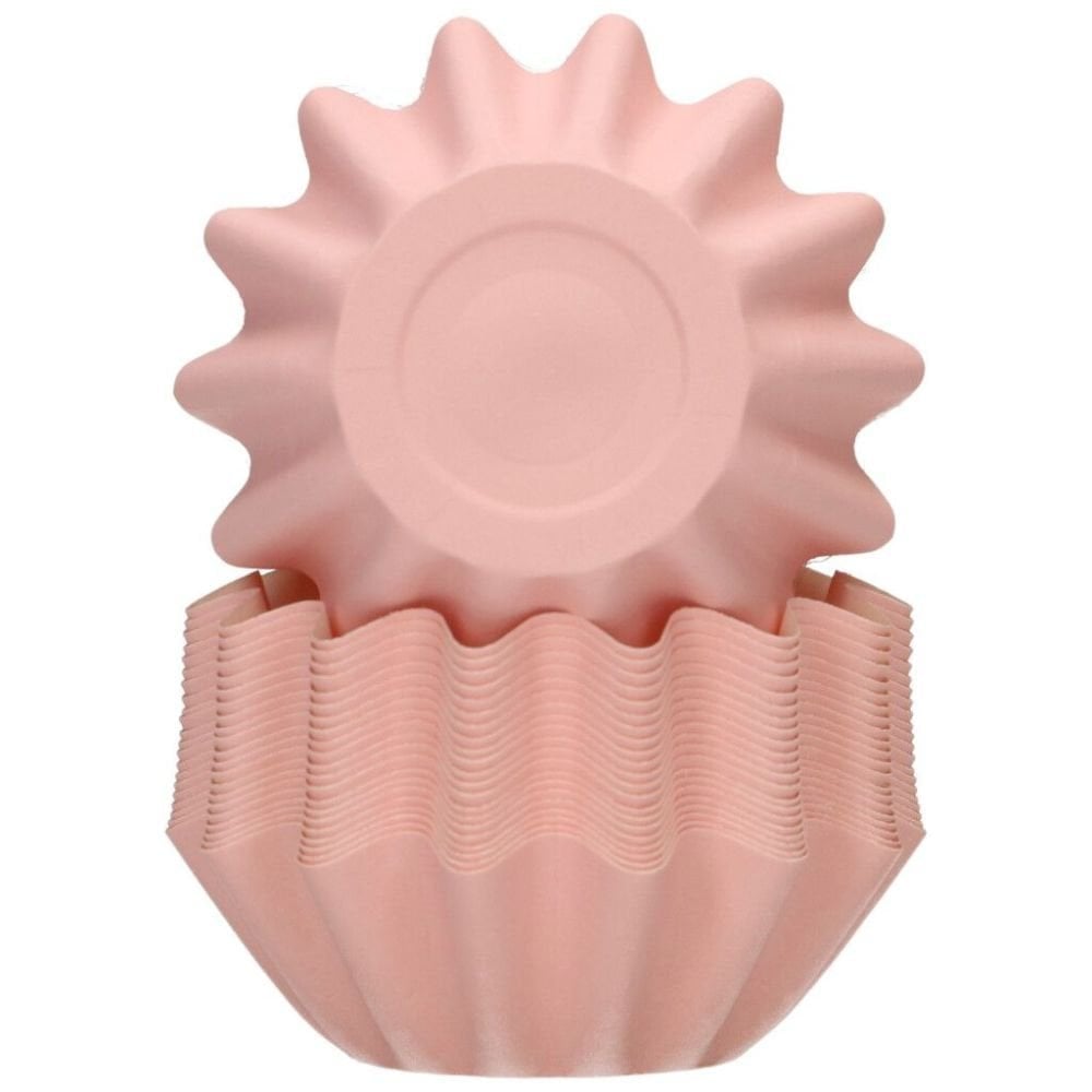 Pastel Pink Bloom Baking Cases x 48