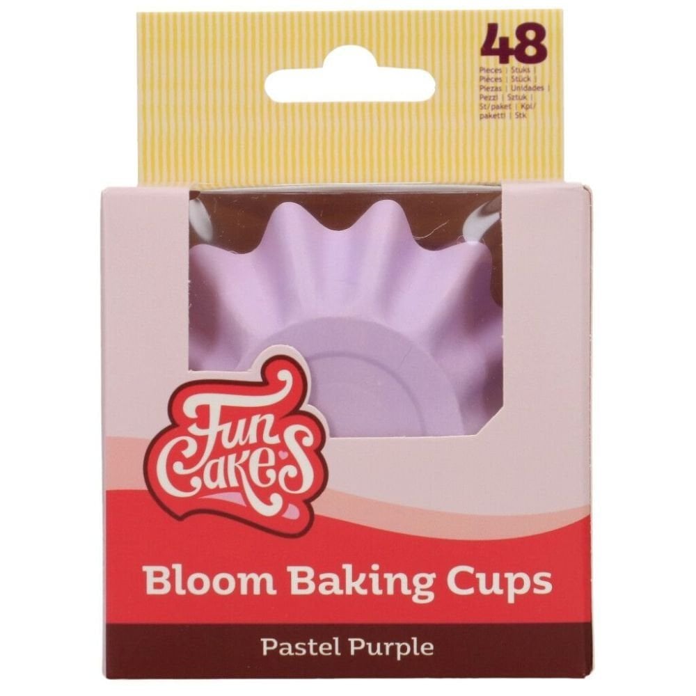 Pastel Purple Bloom Baking Cases x 48