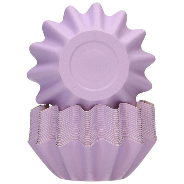 Pastel Purple Bloom Baking Cases x 48