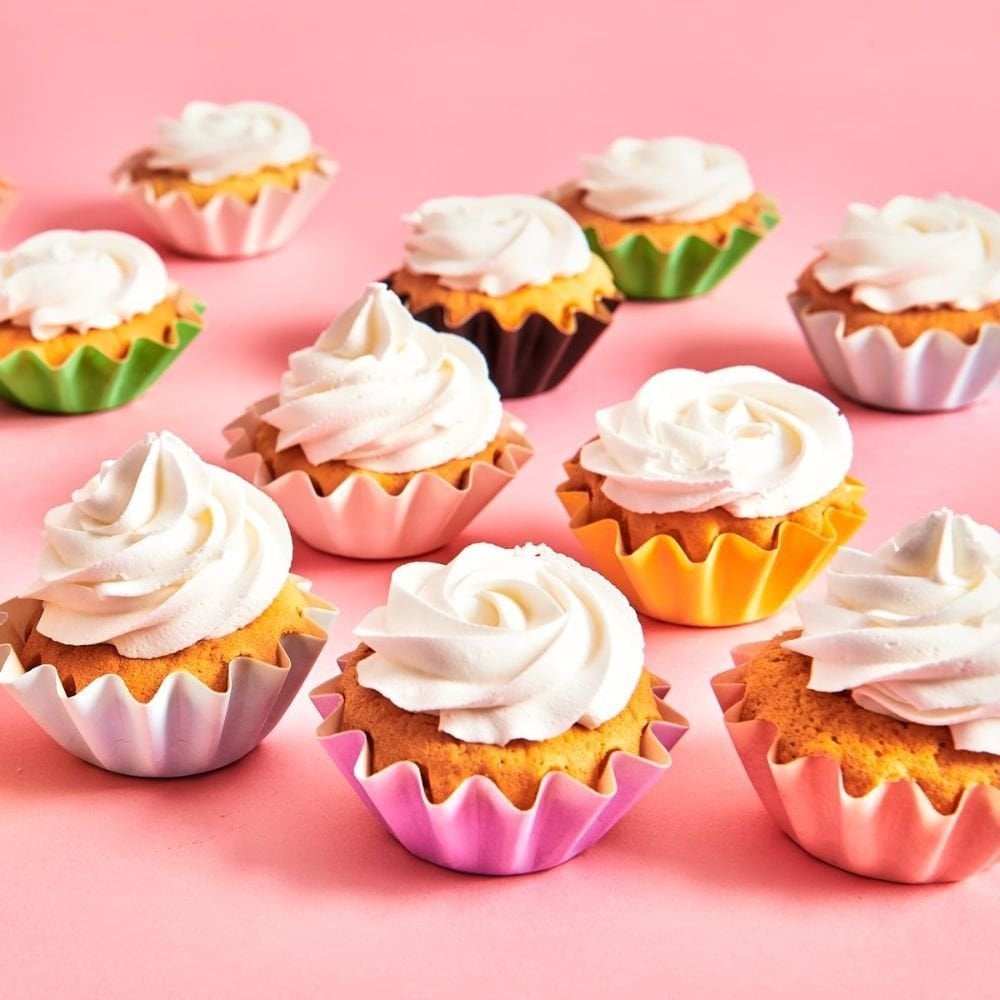 Pastel Purple Bloom Baking Cases x 48