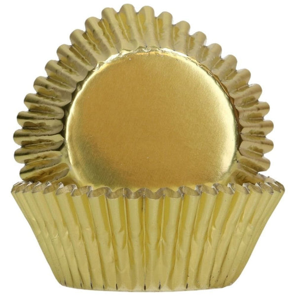 Metallic Gold Foil Baking Cases x 48