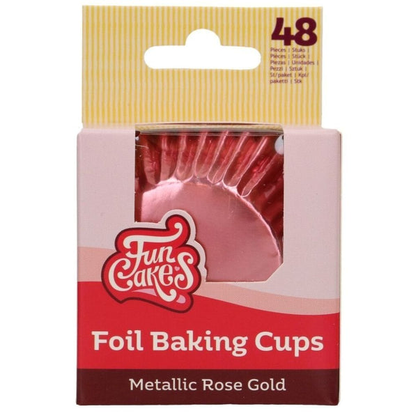 Metallic Rose Gold Foil Baking Cases x 48